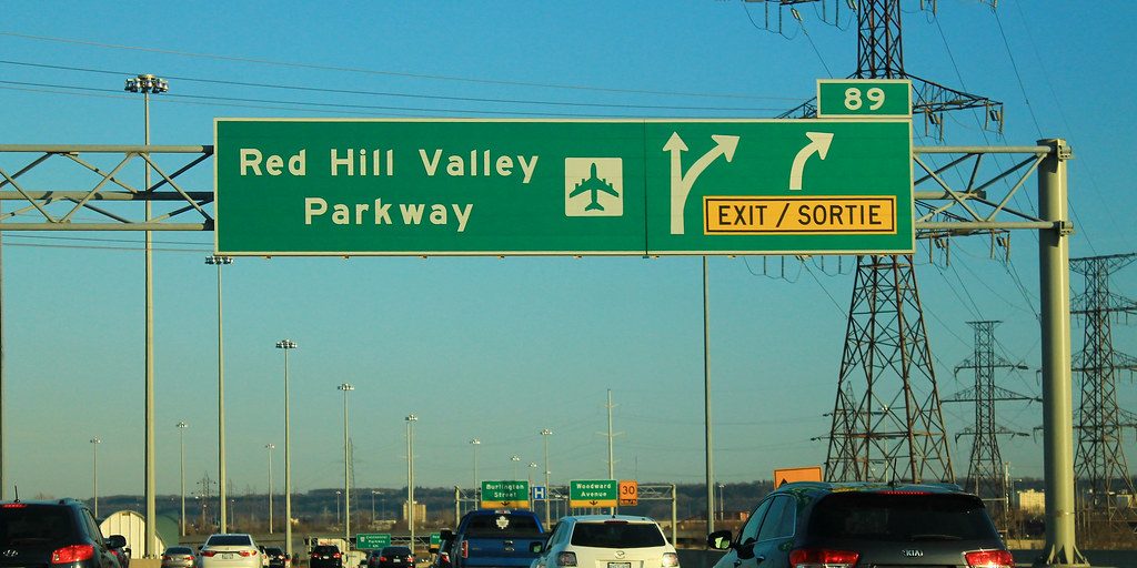 Red Hill Valley Parkway Hamilton roads street