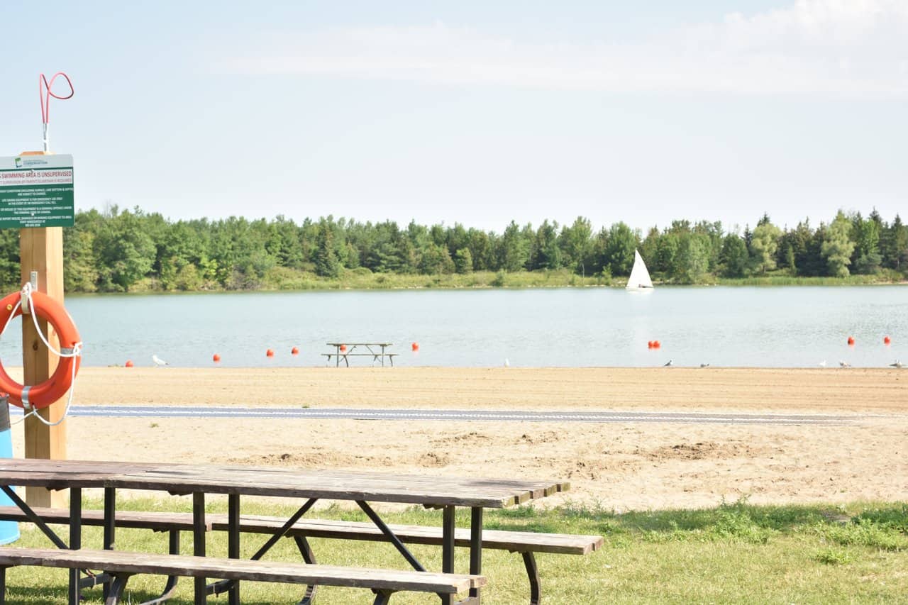 People are advised to avoid contact with the water at the Binbrook Conservation Area beach because of possible health risks. COURTESY OF TOURISM HAMILTON