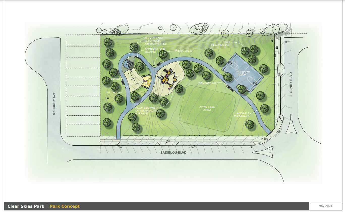 Clear Skies Park will be located at 45 Gunby Blvd. in Waterdown. COURTESY CITY OF HAMILTON