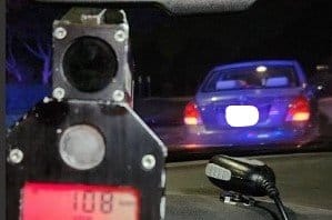 Hamilton police said this driver was travelling 48 kilometres per hour over the limit at York Boulevard over the weekend. COURTESY HAMILTON POLICE SERVICE