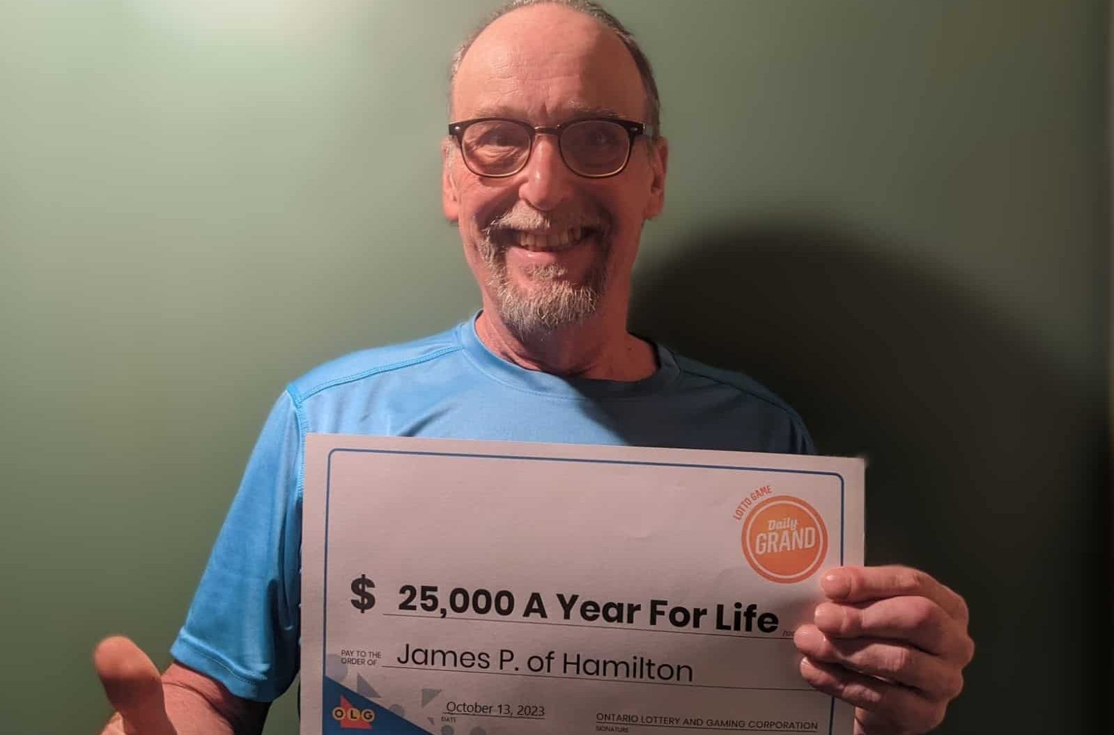 Life gets grand for Hamilton Resident as he quietly claims big cash prize