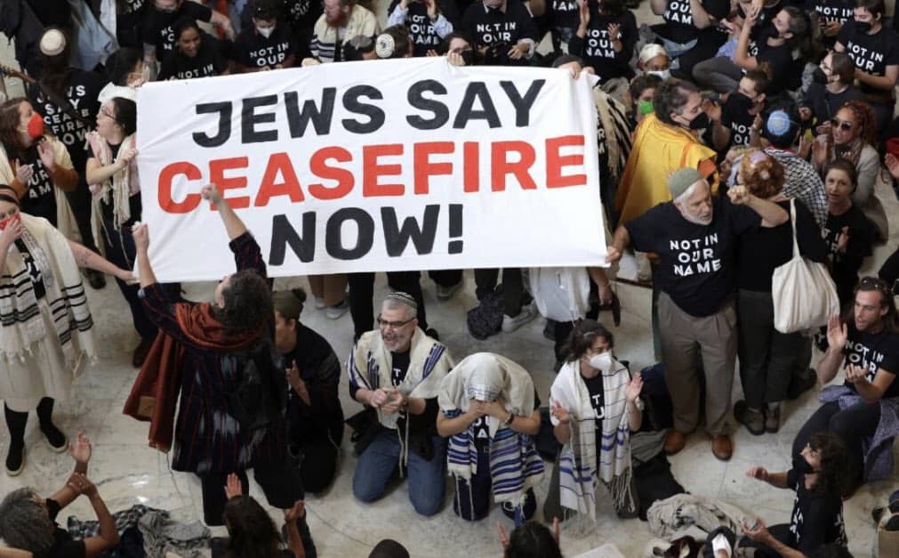 Washington pro-Palestinian protests Israel-Hamas war Gaza Palestinians Jews Hamilton rabbi David Mivasair